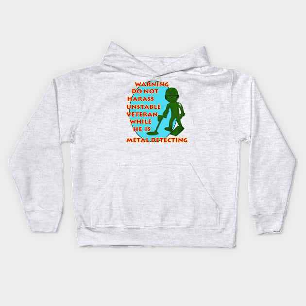 Harass a Metal Detectorist Kids Hoodie by lytebound